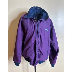 Lands’ End Squall Jacket Women’s M Purple Fleece-Lined